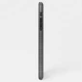 ミニマルエレガントスブラッシュメタルシルバーグレー iPhoneケース (左側)