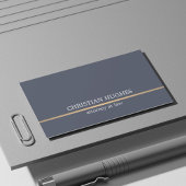 ミニマルエレガントスブルーフェイク銅線弁護士 名刺