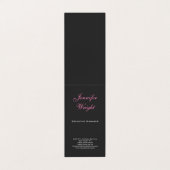 ミニマルエレガントスモダングレイフェミニンク 名刺 (外部フラット)