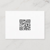 ミニマルエレガントスモダンシンプルのロゴとQRコード 名刺 (裏面)