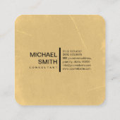 ミニマルエレガントスモダンヴィンテージ#2 スクエア名刺 (裏面)