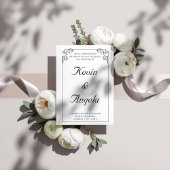 ミニマルエレガントスモダン除草 招待状