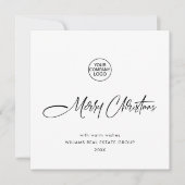 ミニマルエレガントス企業の・クリスマスQRコード シーズンカード (正面)