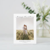 ミニマルエレガントス写真クラシッククリスマス シーズンポストカード (スタンド正面)