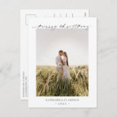 ミニマルエレガントス写真クラシッククリスマス シーズンポストカード