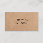 ミニマルエレガントス印刷Kraftコンはっきりしたサルタント 名刺 (正面)