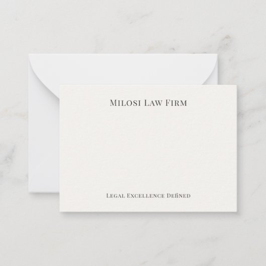 ミニマルエレガントス法 ノートカード (正面)