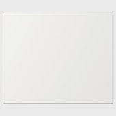 ミニマルエレガントス無地の磁器ホワイトプレーン ラッピングペーパー (フラット)