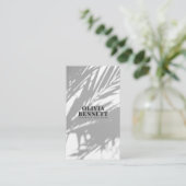 ミニマルエレガントス白モダンインテリア設計者 名刺 (スタンド正面)