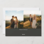 ミニマルエレガントス結婚した・クリスマス・スクリプト写真 シーズンカード (裏面)