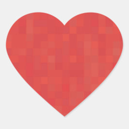 ミニマルエレガントス赤モダン柄かわいい ハートシール