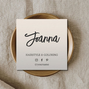 ミニマルエレガントス金フェイク属ヘアドレはっきりしたッサー スクエア名刺