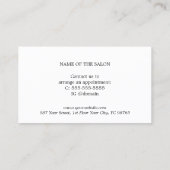 ミニマルエレガントス銀フェイク美しいクーポン 割引カード (裏面)