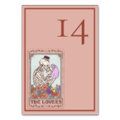 ミニマルエレガントタロットスケルトン結婚ズ テーブルナンバー (正面)