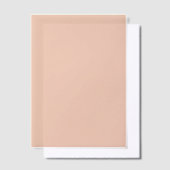 ミニマルエレガントテラコタ結婚ス ベラム紙招待状 (オフセット)