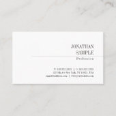 ミニマルエレガントデザインクラシックルックトレンディー 名刺 (正面)