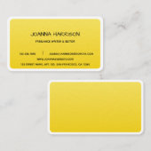 ミニマルエレガントトレンディーゴールドフォイルライターエディター 名刺 (正面/裏面)