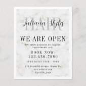 ミニマルエレガントト大理石の白フレーム チラシ (正面)