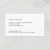 ミニマルエレガントバラホワイト美しいクーポン 割引カード (裏面)