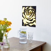 ミニマルエレガントバラ 箔ポスター (レイダウン (キッチン))