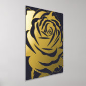 ミニマルエレガントバラ 箔ポスター (レイダウン)