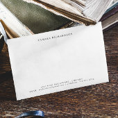 ミニマルエレガントパーソナライズされた ノートカード