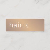 ミニマルエレガントフェイク金ゴールド スキニー名刺 (正面)