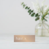 ミニマルエレガントフェイク金ゴールド スキニー名刺 (スタンド正面)