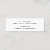 ミニマルエレガントフェイク金ゴールド スキニー名刺 (裏面)