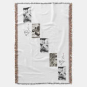 ミニマルエレガントフローラママのプレゼント スローブランケット (正面縦)