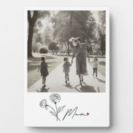 ミニマルエレガントフローラ母 フォトプラーク