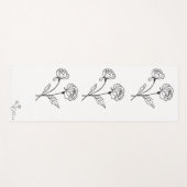 ミニマルエレガントフローラ母 ヨガマット (正面(横))