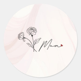 ミニマルエレガントフローラ母 ラウンドシール