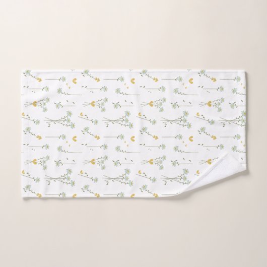 ミニマルエレガントフローラ バスタオルセット (ハンドタオル)