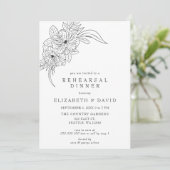 ミニマルエレガントフローラ 招待状 (スタンド正面)