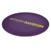 ミニマルエレガントプロフェッショナルインディゴ&イエロー カッティングボード (角)