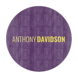 ミニマルエレガントプロフェッショナルインディゴ&イエロー カッティングボード