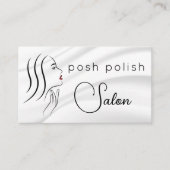 ミニマルエレガントプロフェッショナルサロンアポイントメント 名刺 (正面)