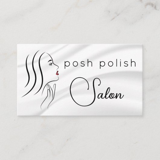 ミニマルエレガントプロフェッショナルサロンアポイントメント 名刺 (正面)