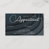 ミニマルエレガントプロフェッショナルサロンアポイントメント 名刺 (裏面)