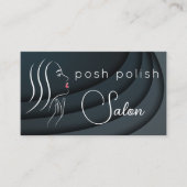 ミニマルエレガントプロフェッショナルサロンアポイントメント 名刺 (正面)