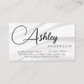 ミニマルエレガントプロフェッショナルサロンロイヤリティ 名刺 (裏面)