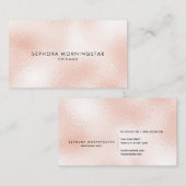 ミニマルエレガントプロフェッショナルフロストモダンオパール 名刺 (正面/裏面)