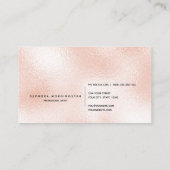 ミニマルエレガントプロフェッショナルフロストモダンオパール 名刺 (裏面)