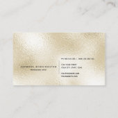 ミニマルエレガントプロフェッショナルフロストモダンオパール 名刺 (裏面)