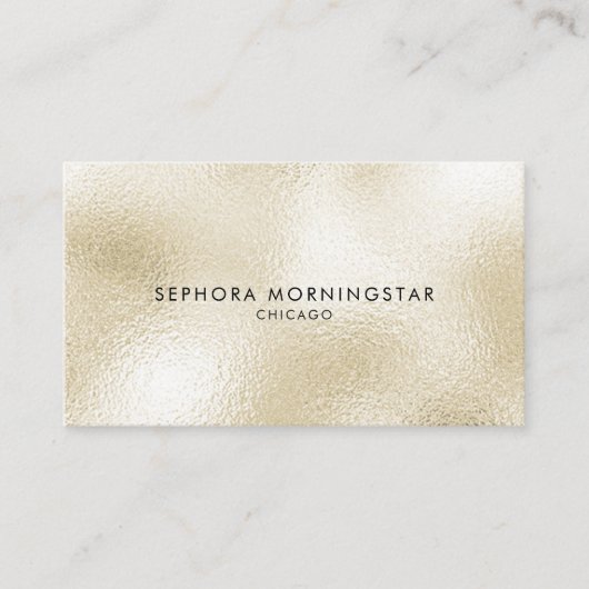 ミニマルエレガントプロフェッショナルフロストモダンオパール 名刺 (正面)