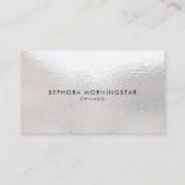 ミニマルエレガントプロフェッショナルフロストモダンオパール 名刺 (正面)