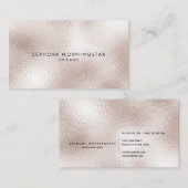 ミニマルエレガントプロフェッショナルフロストモダンオパール 名刺 (正面/裏面)