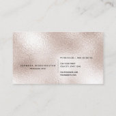 ミニマルエレガントプロフェッショナルフロストモダンオパール 名刺 (裏面)