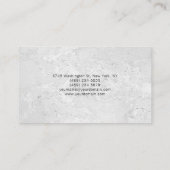 ミニマルエレガントプロフェッショナルプレミアム太灰色 名刺 (裏面)